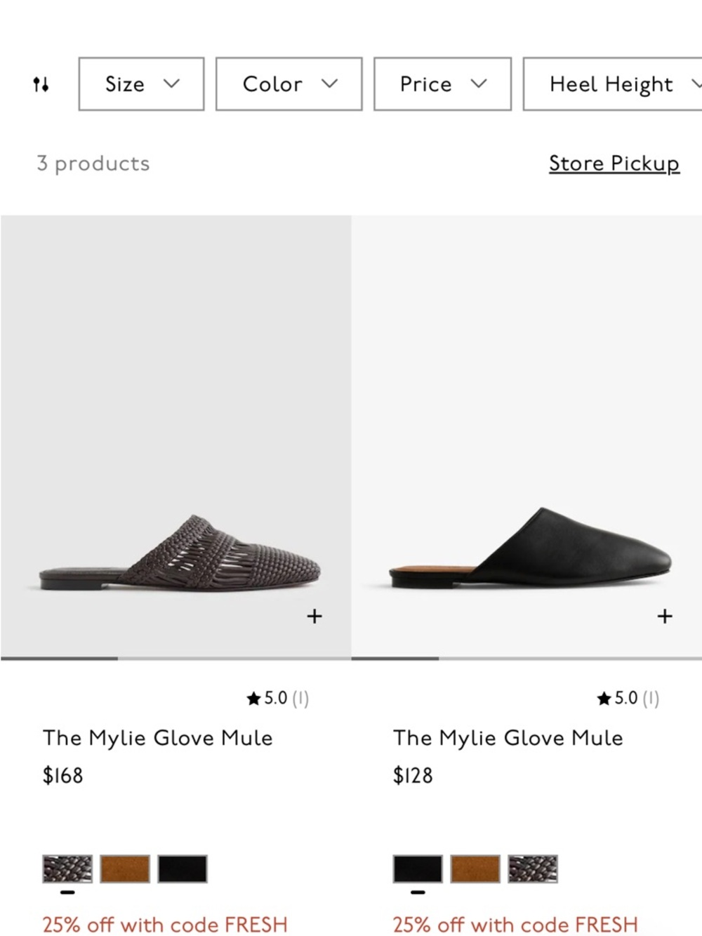 Madewell Black Leather Square-Toe Slide Mules - Picture 6 of 7